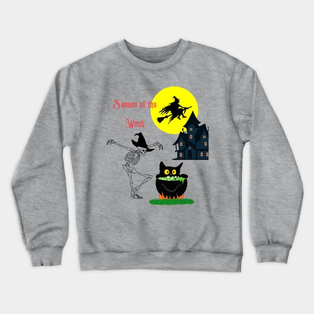 Season of the witch Crewneck Sweatshirt by Benjamin Customs